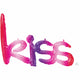 Balloon - Foil Kiss Phrase Foil Balloon 68cm Each