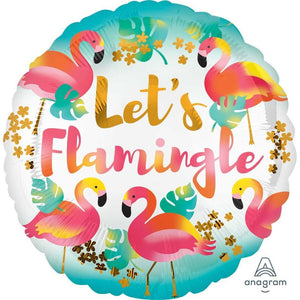 Amscan_OO Balloon - Foil Let's Flamingle Foil Balloon 45cm Each