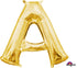 Letter A Gold Foil Balloon 40cm Each