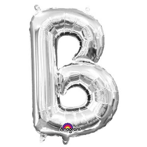 Amscan_OO Balloon - Foil Letter B Silver Foil Balloon 40cm Each