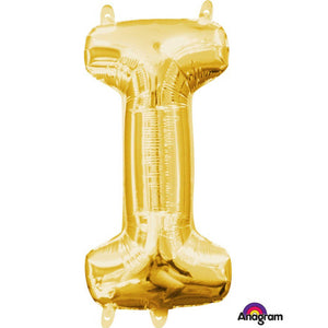 Amscan_OO Balloon - Foil Letter I Gold Foil Balloon 40cm Each