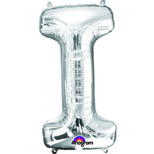 Amscan_OO Balloon - Foil Letter I Silver Foil Balloon 40cm Each