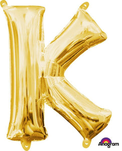 Amscan_OO Balloon - Foil Letter K Gold Foil Balloon 40cm Each