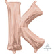 Amscan_OO Balloon - Foil Letter K Rose Gold Foil Balloon 40cm Each