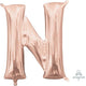 Amscan_OO Balloon - Foil Letter N Rose Gold Foil Balloon 40cm Each