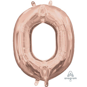 Amscan_OO Balloon - Foil Letter O Rose Gold Foil Balloon 40cm Each