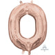 Amscan_OO Balloon - Foil Letter O Rose Gold Foil Balloon 40cm Each