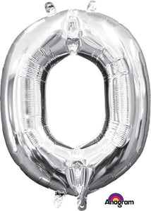 Amscan_OO Balloon - Foil Letter O Silver Foil Balloon 40cm Each