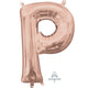 Amscan_OO Balloon - Foil Letter P Rose Gold Foil Balloon 40cm Each