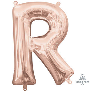 Amscan_OO Balloon - Foil Letter R Rose Gold Foil Balloon 40cm Each