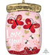 Amscan_OO Balloon - Foil Love Bugs & Butterflies Jar Love You! Foil Balloon 30cm x 43cm Each