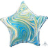 Marblez Blue Star Foil Balloon 45cm Each