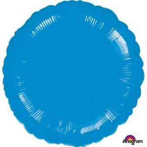 Amscan_OO Balloon - Foil Metallic Blue Circle Foil Balloon 45cm Each