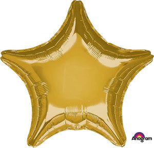 Amscan_OO Balloon - Foil Metallic Gold Star Foil Balloon 45cm Each