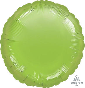 Amscan_OO Balloon - Foil Metallic Lime Green Circle Foil Balloon 45cm Each