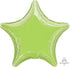 Metallic Lime Green Star Foil Balloon 45cm Each