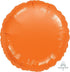 Metallic Orange Circle Foil Balloon 45cm Each