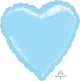 Amscan_OO Balloon - Foil Metallic Pearl Pastel Blue Heart Foil Balloon 45cm Each
