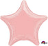 Metallic Pearl Pastel Pink Star Foil Balloon 45cm Each