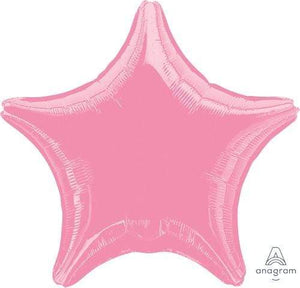 Amscan_OO Balloon - Foil Metallic Pink Star Foil Balloon 45cm Each