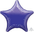 Metallic Purple Star Foil Balloon 45cm Each