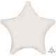 Amscan_OO Balloon - Foil Metallic White Star Foil Balloon 45cm Each