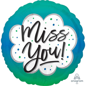 Amscan_OO Balloon - Foil Miss You Ombre Foil Balloon 45cm Each