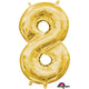 Amscan_OO Balloon - Foil Number 8 Gold Foil Balloon 40cm Each