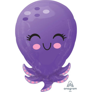 Amscan_OO Balloon - Foil Octopus Foil Balloon 35cm x 53cm Each