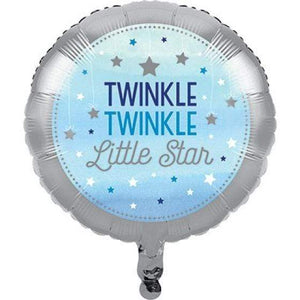 Amscan_OO Balloon - Foil One Little Star Boy Twinkle Twinkle Little Star Foil Balloon 45cm Each