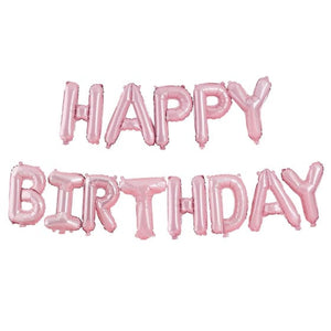 Balloon - Foil Pastel Party Happy Birthday Pink Letter Balloons