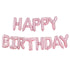 Pastel Party Happy Birthday Pink Letter Balloons