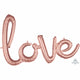 Amscan_OO Balloon - Foil Phrase Script love Rose Gold Air-Filled Foil Balloon