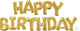 Amscan_OO Balloon - Foil Phrases HAPPY BIRTHDAY Gold Foil Balloon  Each