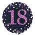 Pink Celebration 18th Foil Balloon 45cm Each
