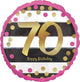 Amscan_OO Balloon - Foil Pink & Gold Milestone 70th Foil Balloon 45cm Each