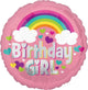 Amscan_OO Balloon - Foil Rainbow Fun Foil Birthday Girl Balloon 45cm Each