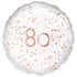 Rose Gold 80 Foil Balloon 45cm Each