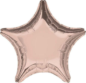 Amscan_OO Balloon - Foil Rose Gold Star Foil Balloon 45cm Each