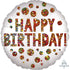 Satin Infused Happy Birthday Sequins Foil Balloon 45cm Each