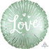 Satin Love Burst Foil Balloon 45cm Each