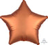 Satin Luxe Amber Star Foil Balloon 45cm Each
