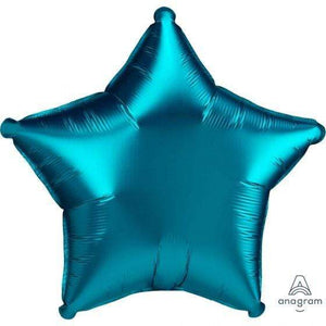 Amscan_OO Balloon - Foil Satin Luxe Aqua Star Foil Balloon 45cm Each