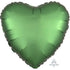 Satin Luxe Emerald Heart Foil Balloon 45cm Each