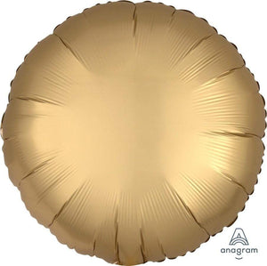 Amscan_OO Balloon - Foil Satin Luxe Gold Sateen Circle Foil Balloon 45cm Each