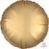 Satin Luxe Gold Sateen Circle Foil Balloon 45cm Each