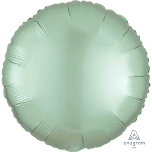 Amscan_OO Balloon - Foil Satin Luxe Mint Green Circle Foil Balloon 45cm Each