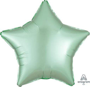 Amscan_OO Balloon - Foil Satin Luxe Mint Green Star Foil Balloon 45cm Each