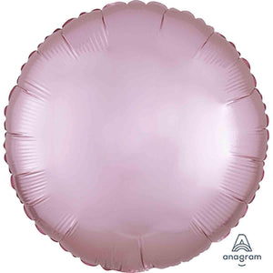 Amscan_OO Balloon - Foil Satin Luxe Pastel Pink Circle Foil Balloon 45cm Each