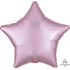 Satin Luxe Pastel Pink Star Foil Balloon 45cm Each